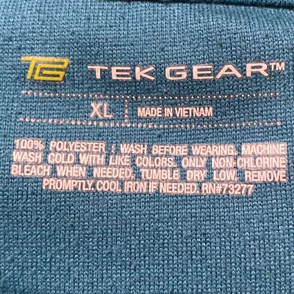 Tek Gear in Teal color, long sleeves, sweatshirt style w/front pouch, size XL - Picture 9 of 11